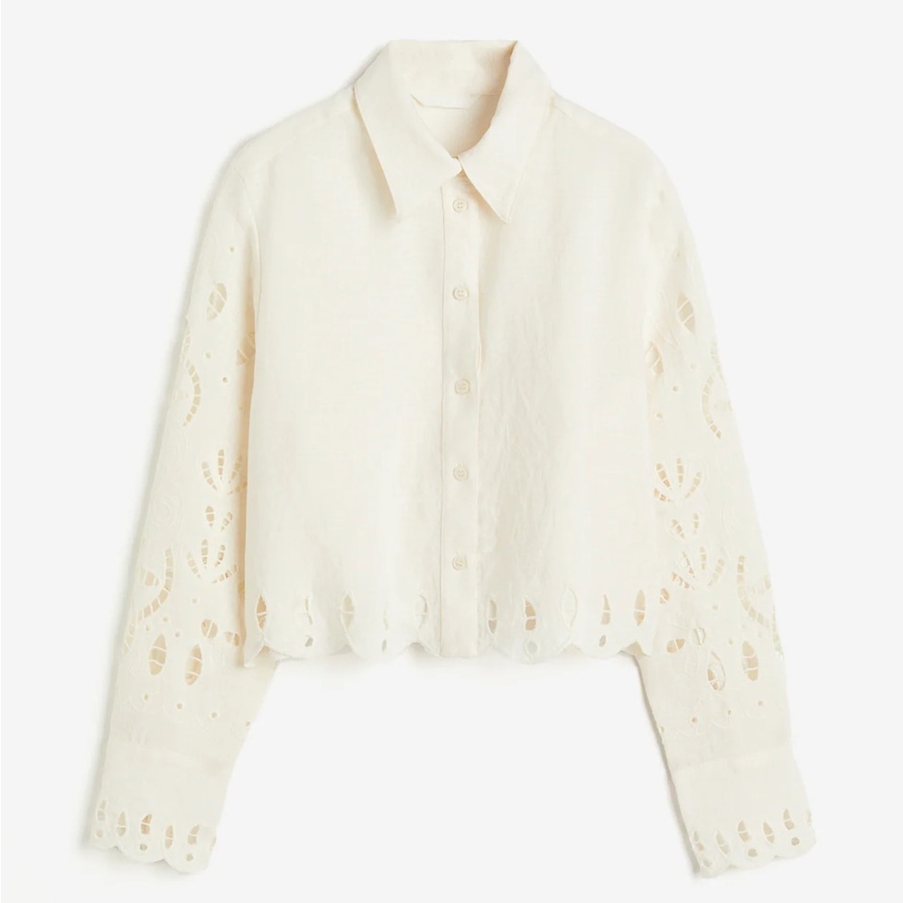 H&M Broderie Anglaise Top - XL